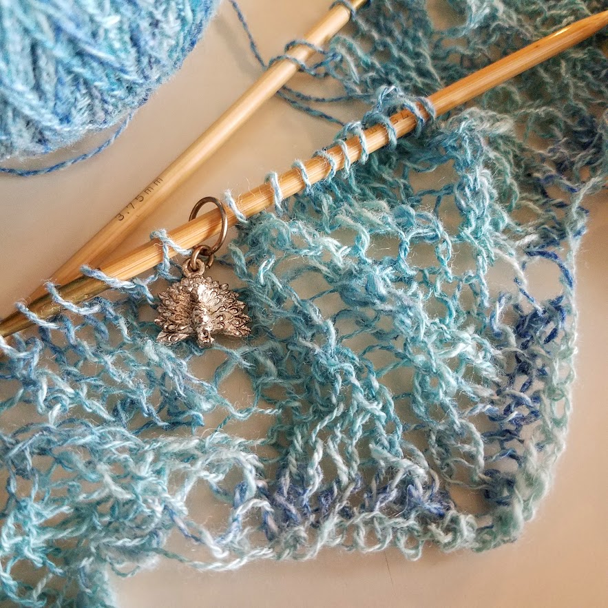 The Angelique shawl ... row 17