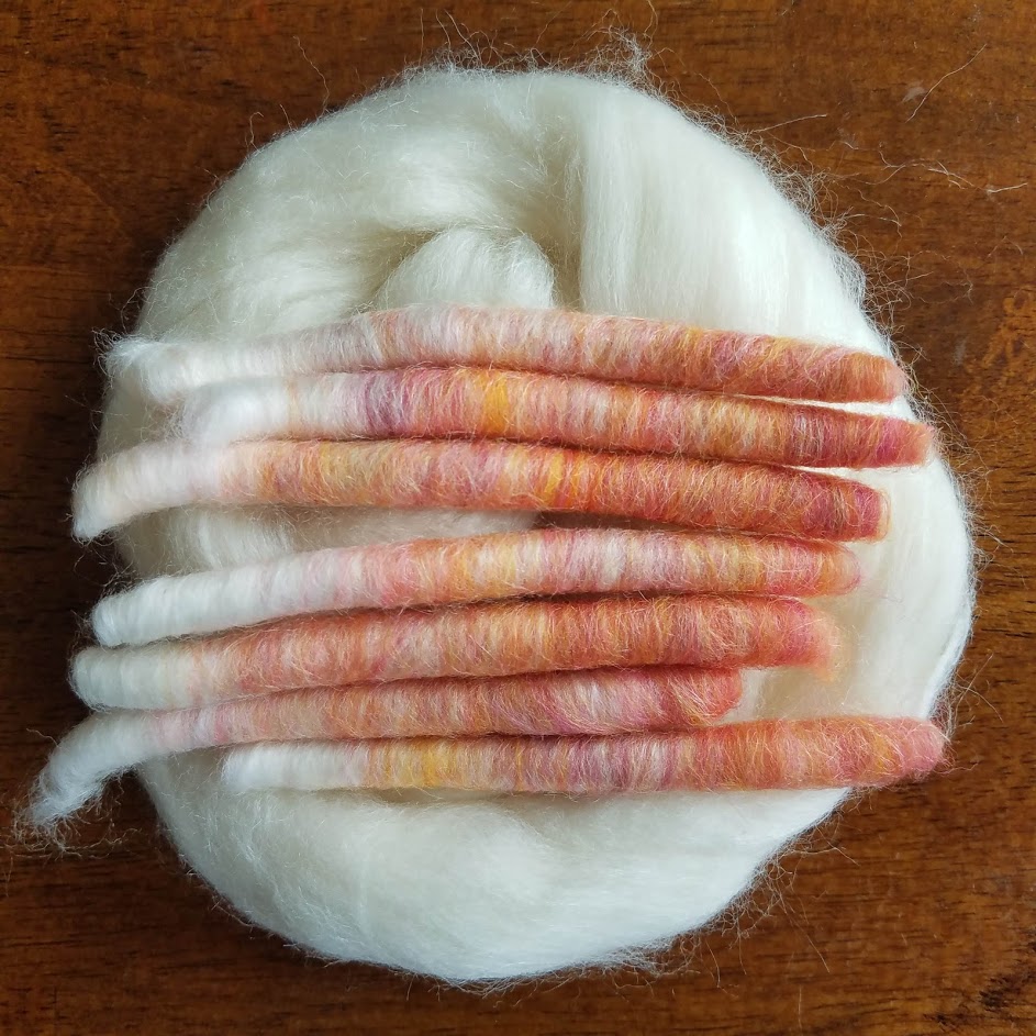 Peach Gummies and 80/20 Merino Silk Blend