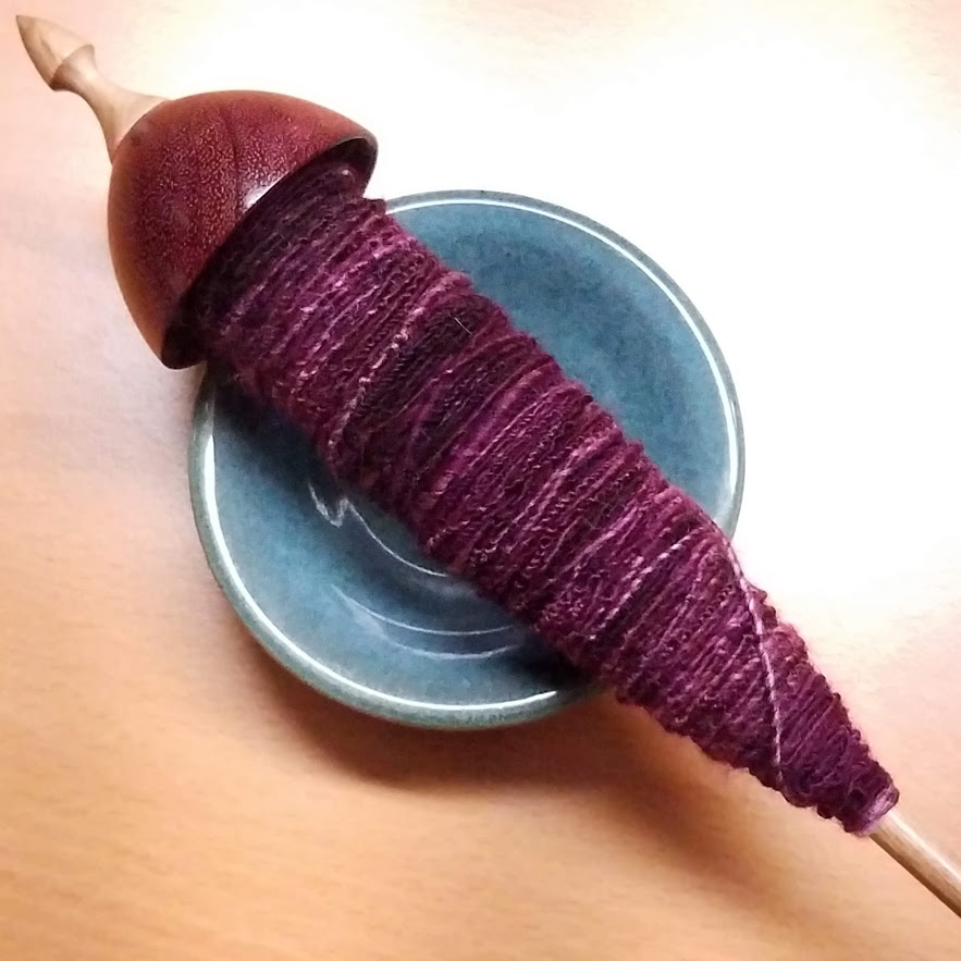 Tour de Fleece 2019 - Day 17. More Crushed Velvet... are we seeing a pattern here?