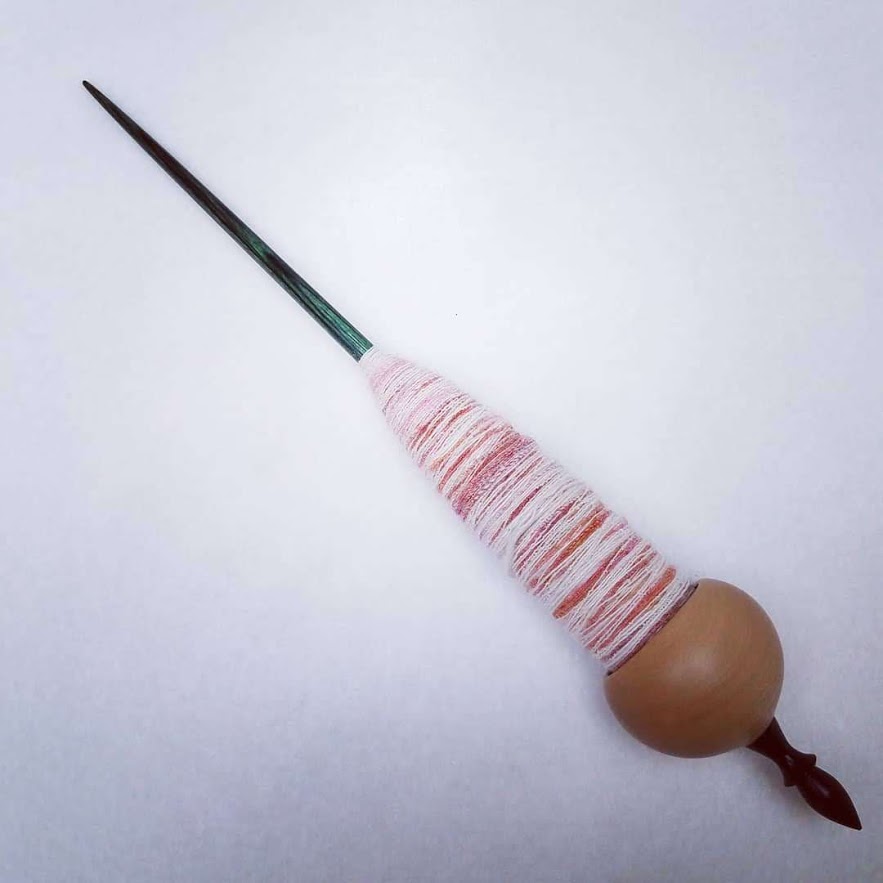 My spinning at the beginning of Tour de Fleece 2019 day 1