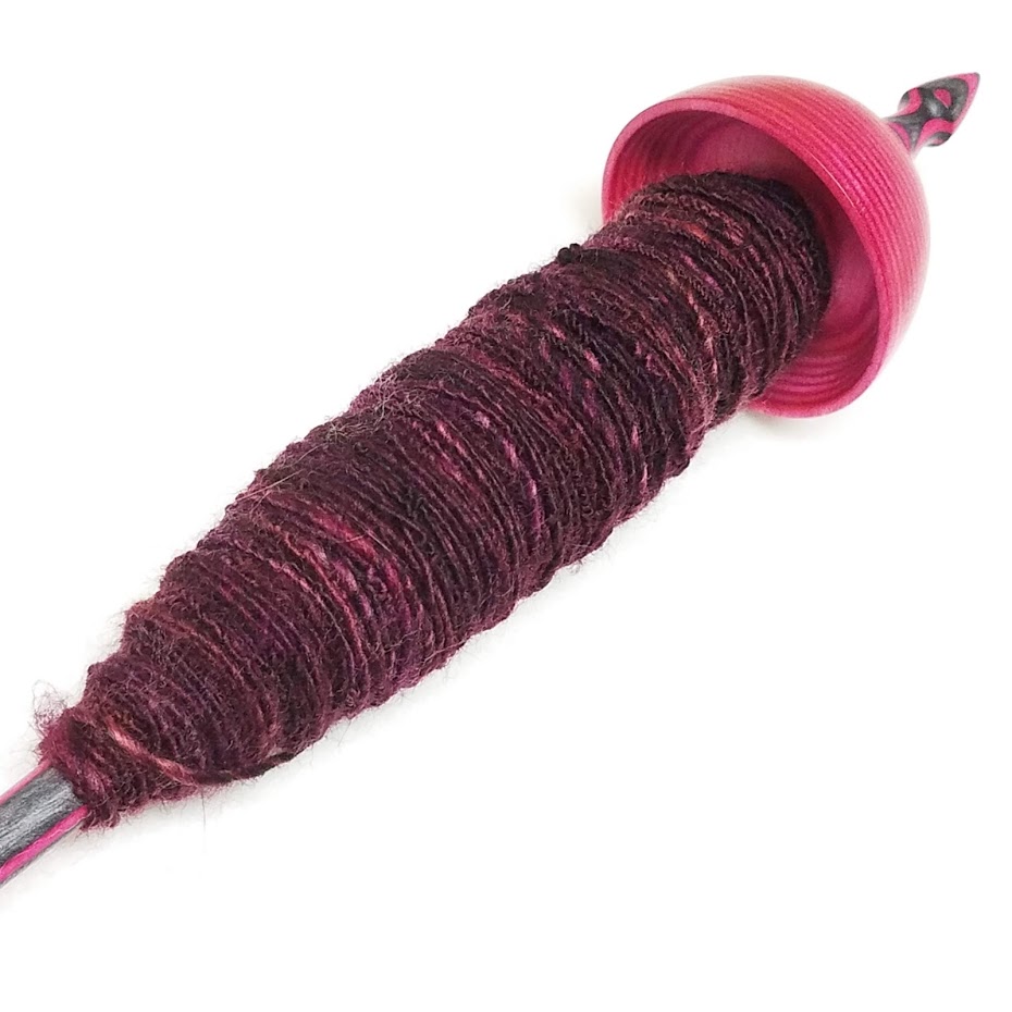 Tour de Fleece 2019 - Day 9, continuing to spin thick