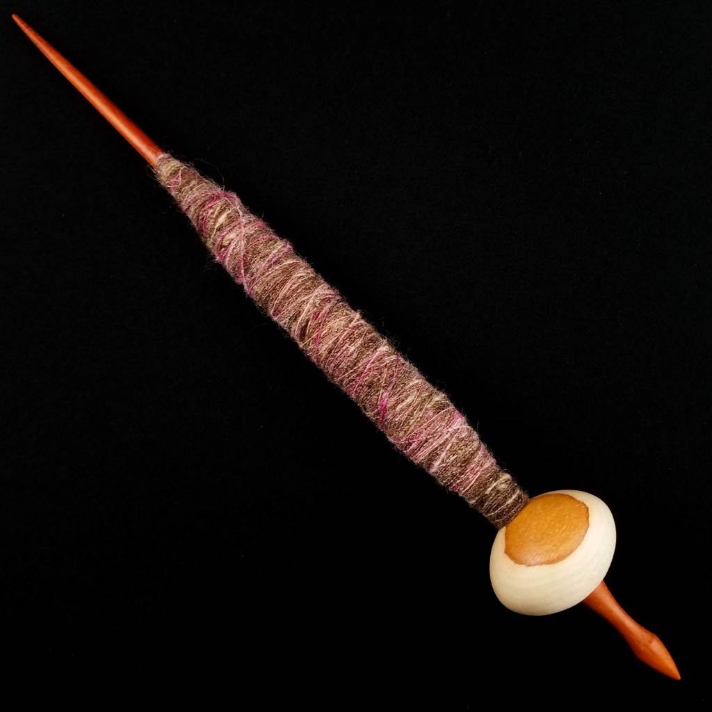 Support Spindle Fashion Show Model 4: A Vintage Spanish Peacock Bead